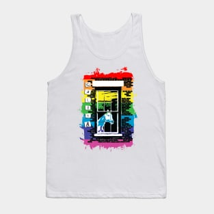 rainbow horse in the window galena Tank Top